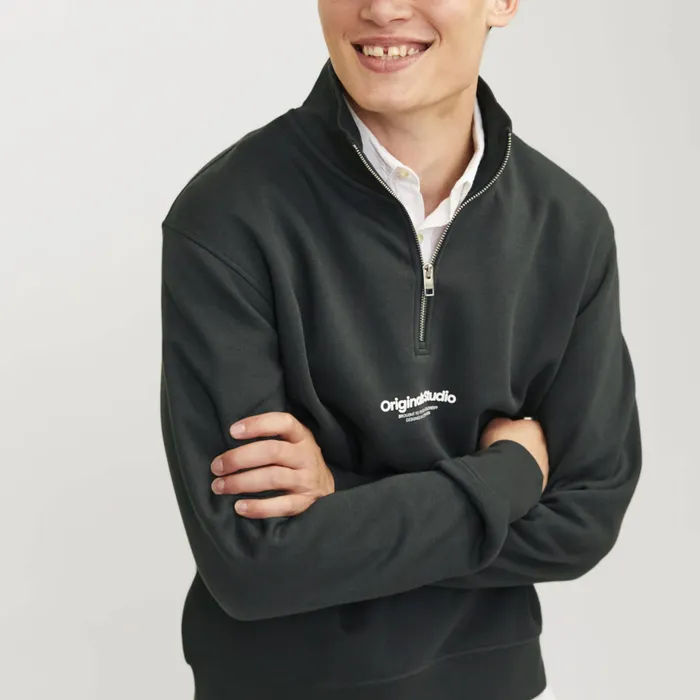 Jack & Jones Vesterbro Sweat Quarter Zip Sweater Heren