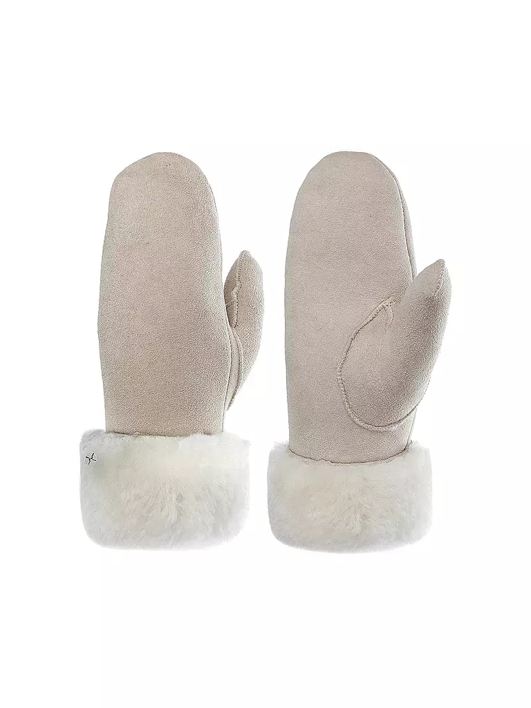 PEARLWOOD Lederhandschuhe - Fäustlinge FIONA beige