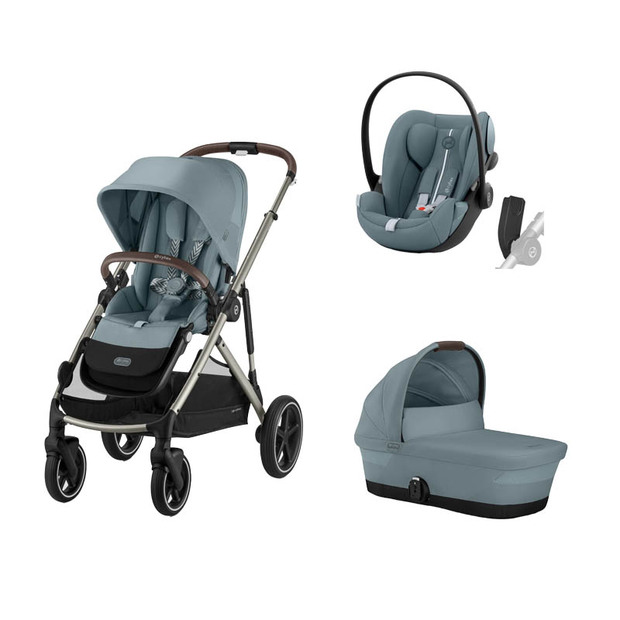 Poussette TRIO Gazelle S SLV Nacelle + Cloud G Stormy blue - CYBEX