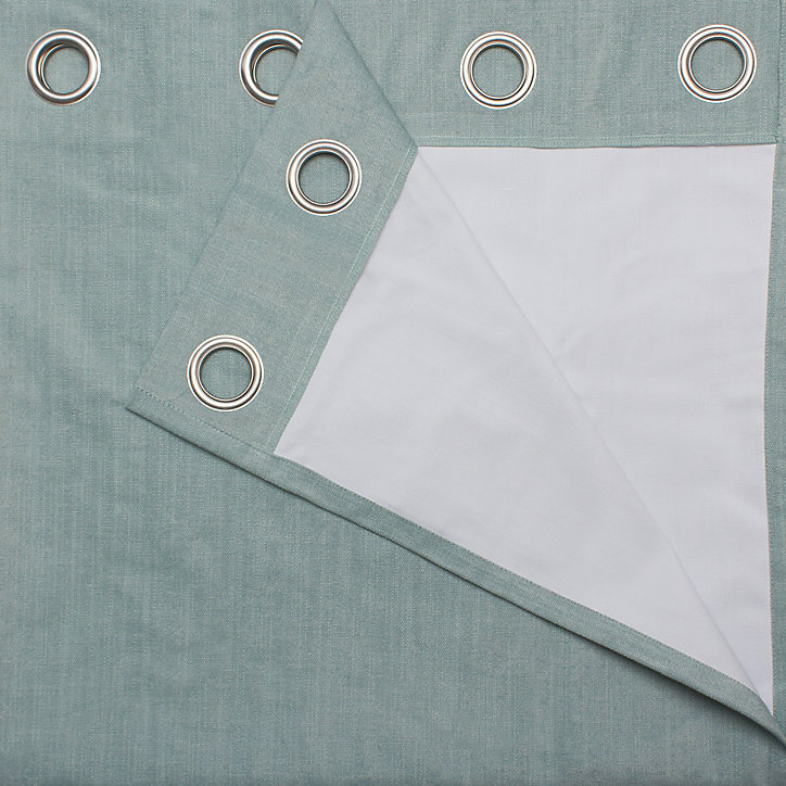 Rideau occultant GoodHome Pahea vert bleu l.135 x H.260 cm