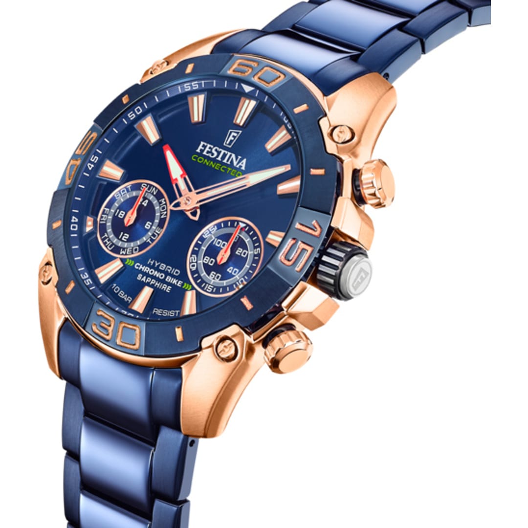 Festina Connected Chrono Bike Hybrid Special Edition Rosé / Blau