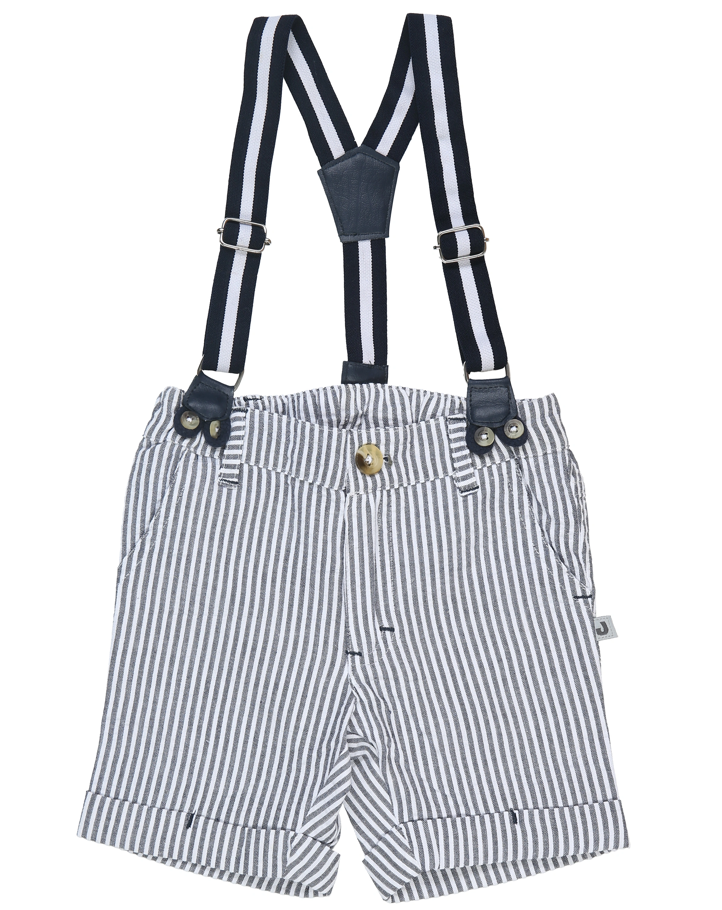 Shorts CLASSIC BOYS STRIPED mit Hosenträgern in marine