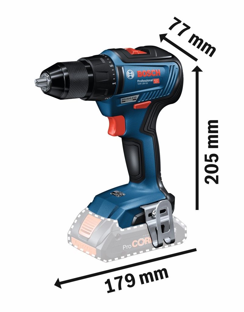Bosch GSR 18V-55 Accu schroefboormachine - 06019H5202