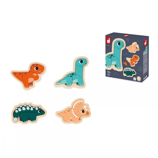 4 Puzzles Evolutifs Dinonaures   de               Janod