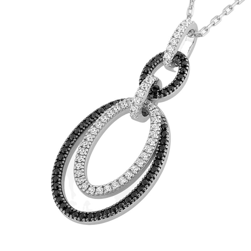 Collier Femme - Oxyde de zirconium - Argent 925 - Longueur : 42 cm