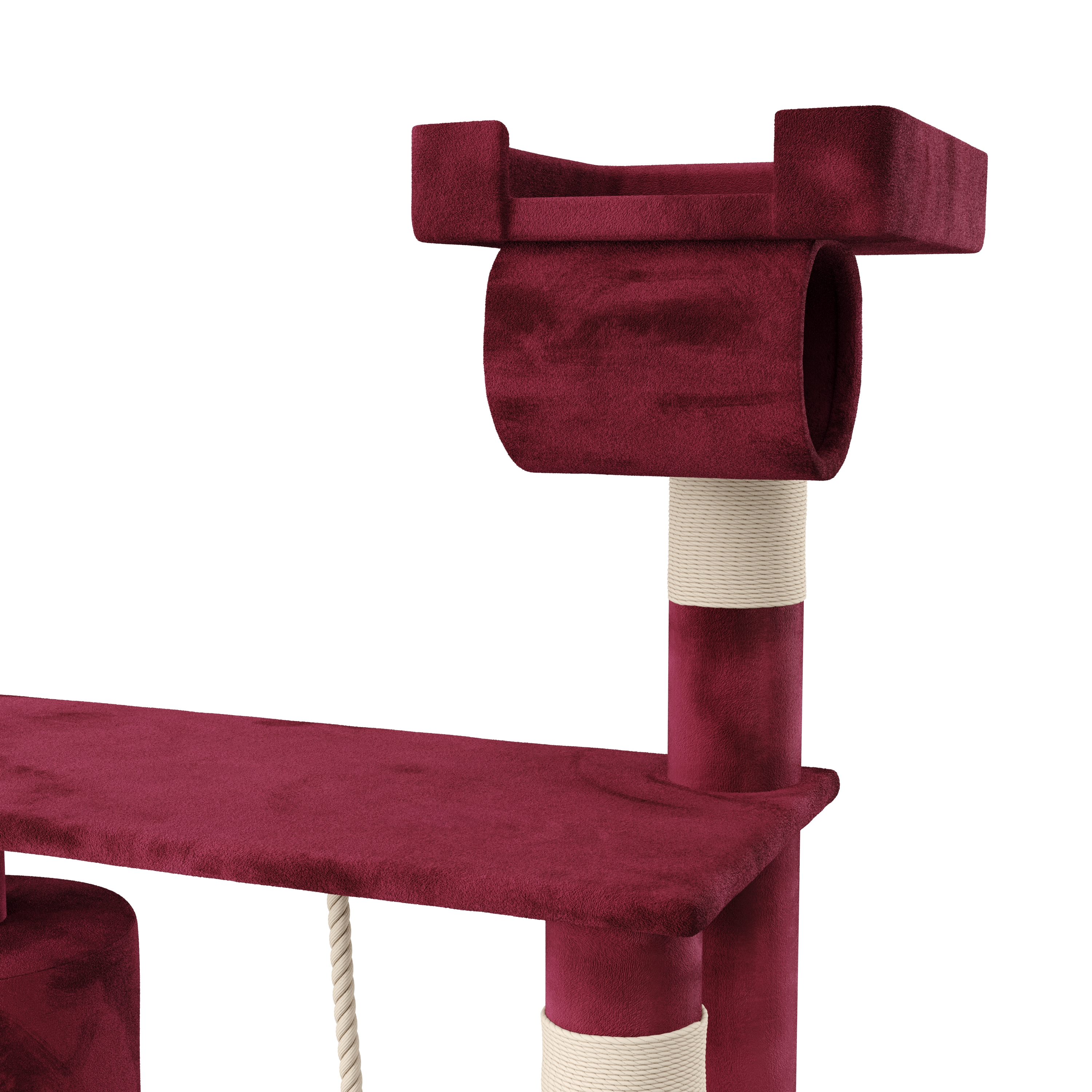 Katzenbaum SIMBA 141 cm bordeaux