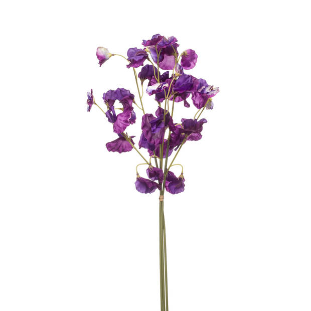 Kunstbloem Lathyrus - 58cm - paars