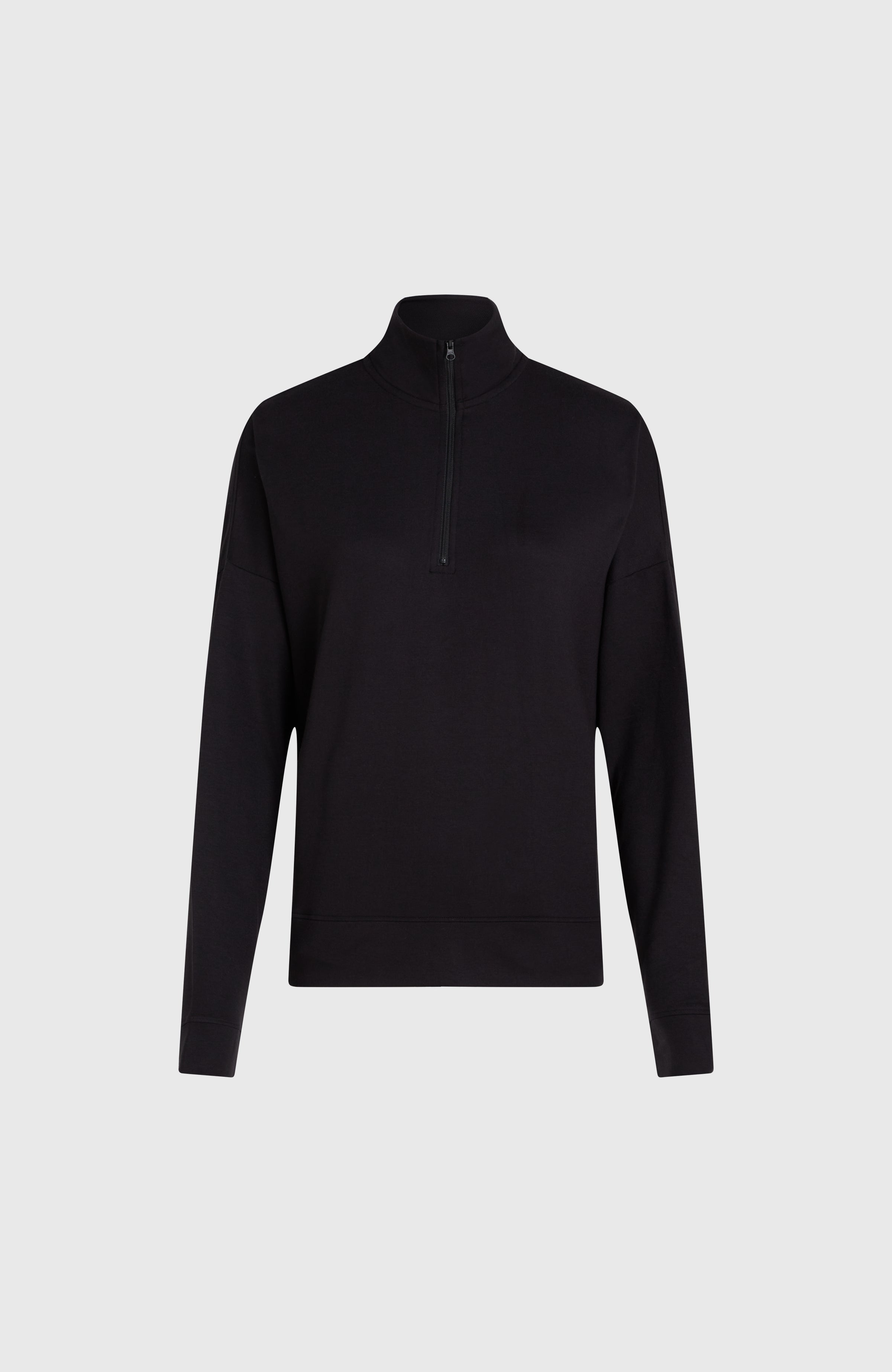 Sweater met halve rits