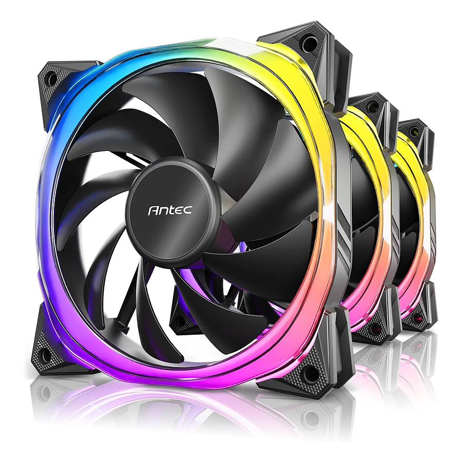 Antec Fusion 120 ARGB - Noir - Pack de 3 + contrôleur
