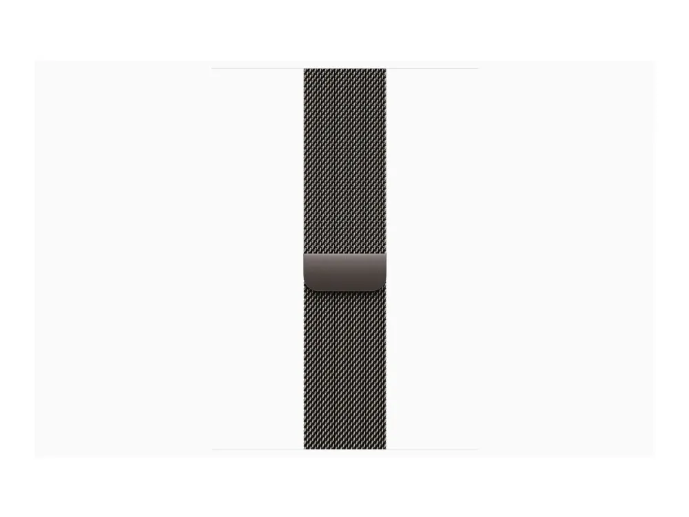 Apple Watch Series 10 (GPS   Cellular) - 46 mm - skifer titanium - smart ur med milanesisk løkke - rustfrit stålnet - skifer - båndstørrelse: M/L - 64 GB - LTE, Wi-Fi 4, UWB, Bluetooth - 4G - 41.7 g