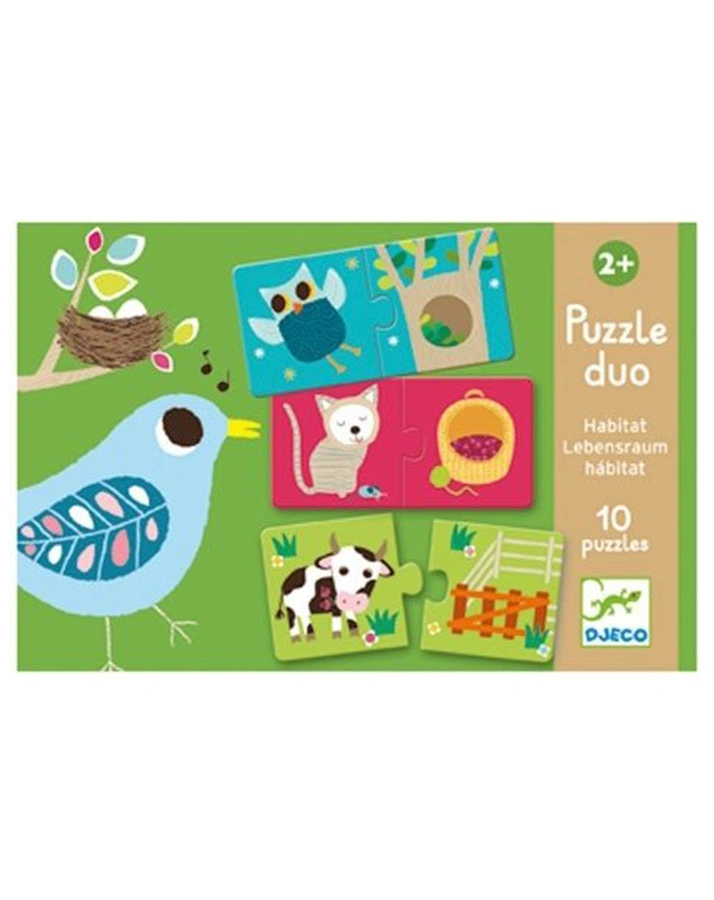 12 Puzzle Duo HABITAT 10-teilig in bunt