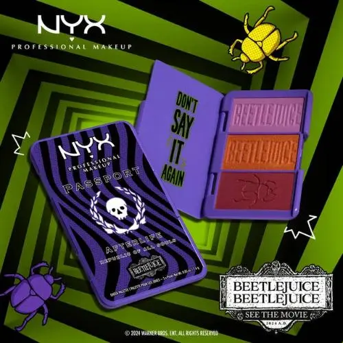 x Beetlejuice Afterlife Passport Cheek Palette