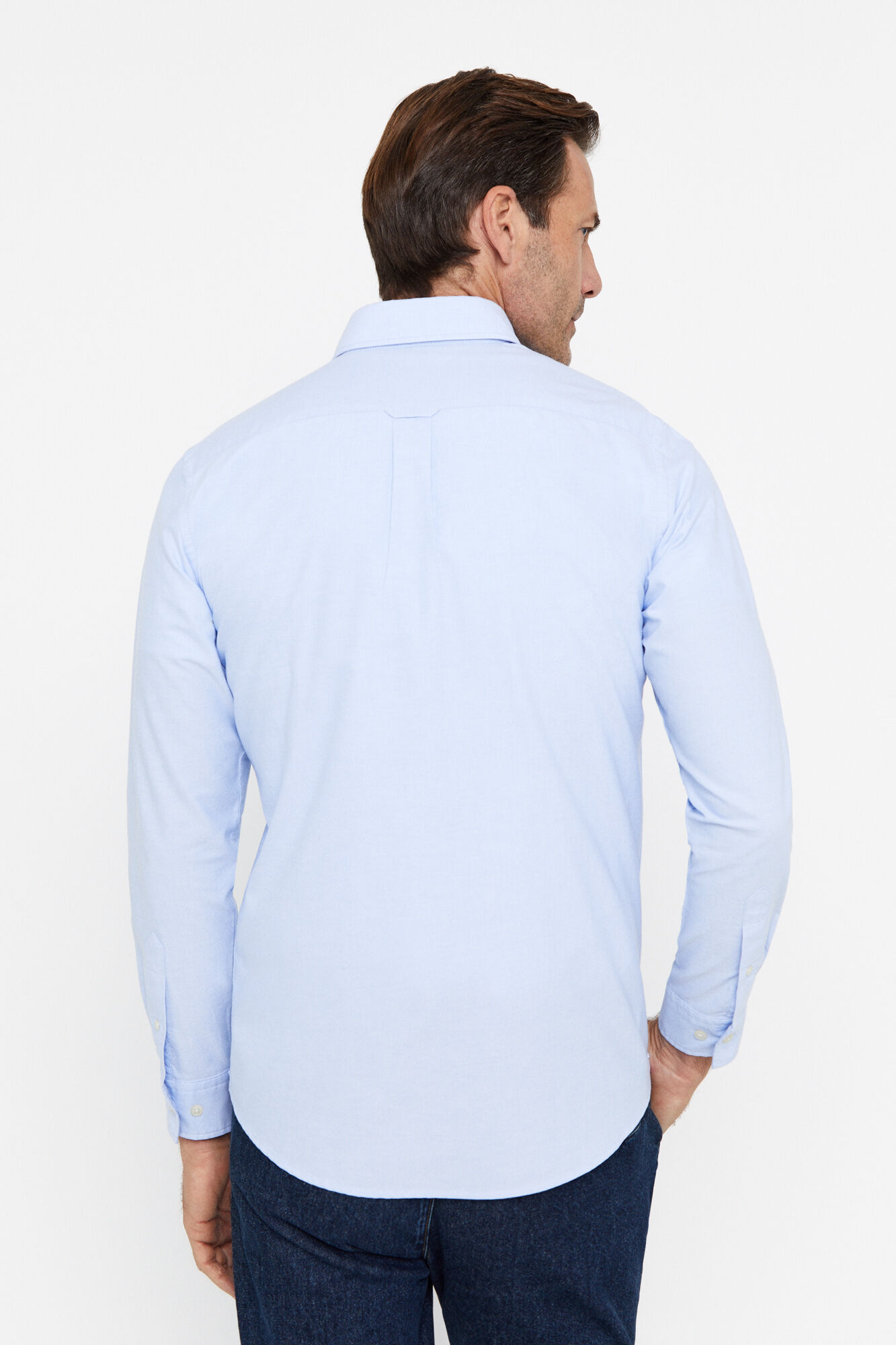 Camisa Oxford lisa - Azul