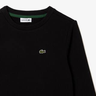 Sweatshirt enfant Lacoste en molleton de coton biologique Pullovers & Sweatshirts - Noir - Lacoste - Enfant