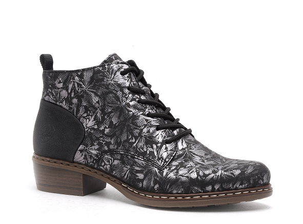 Rieker boots bottine plates femme y0830 noir