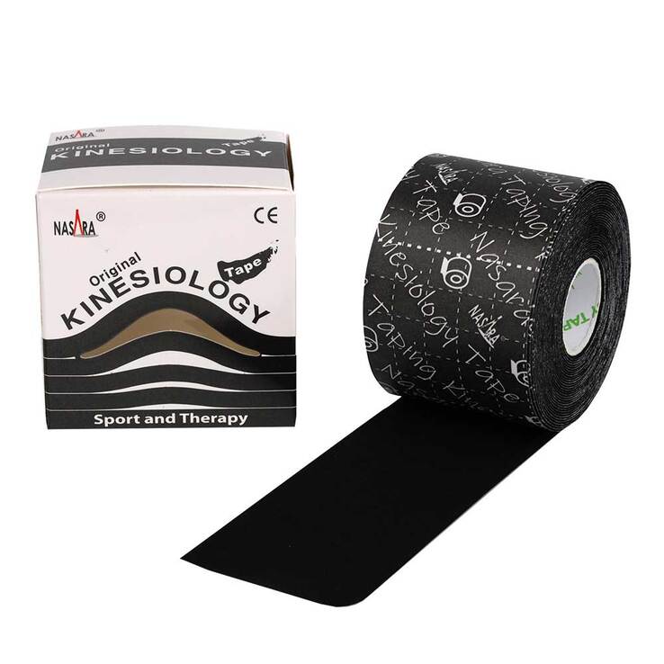 Kinesiotape Nasara 5cmx5m schwarz, 1 St