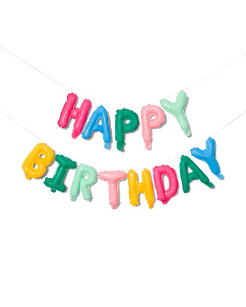 ballon alu Happy Birthday