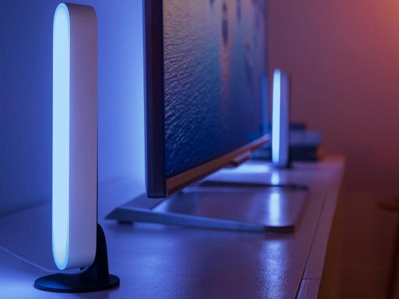 Philips Hue White & Color Ambiance Play 2er-Pack Lightbar B Hue Light Bar, Weiss (2 Stück)