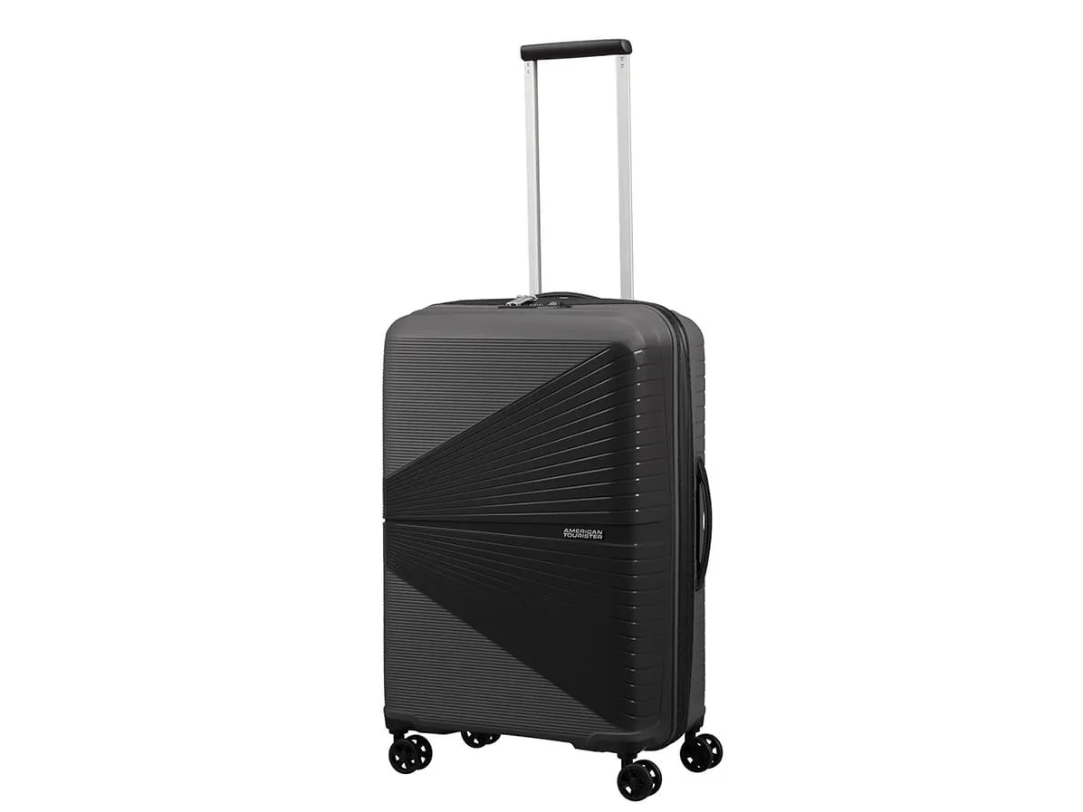 American Tourister AIRCONIC, Spinner, Sort, Mellem, Polypropylen (PP), 4 hjul, Roterende hjul
