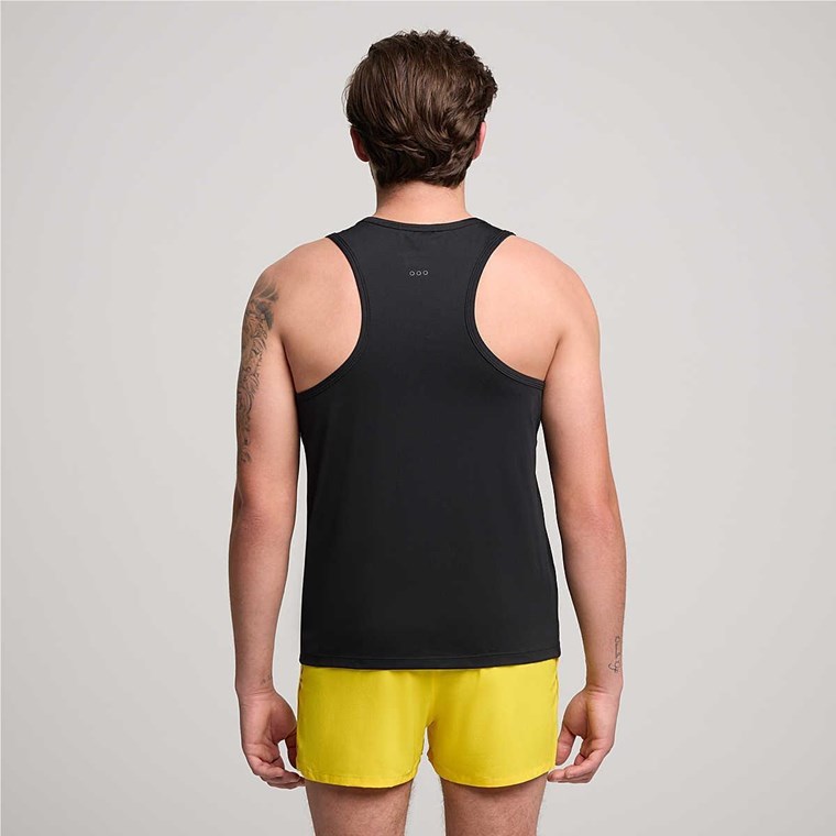Saucony Stoppeklokke Singlet Men Black