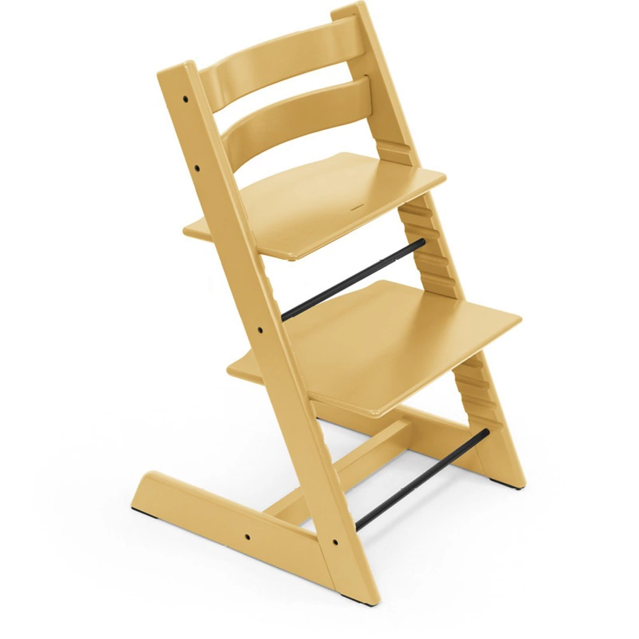 STOKKE® Tripp Trapp® Hochstuhl Buche Sunflower Yellow inkl. Newborn Set™ Grey