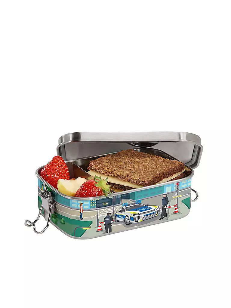 STEP BY STEP Edelstahl Lunchbox - Police Car Cody  bunt