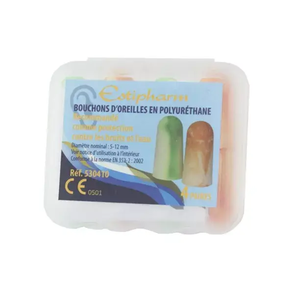 Tampões de ouvido de espuma Estipharm, 4 pares