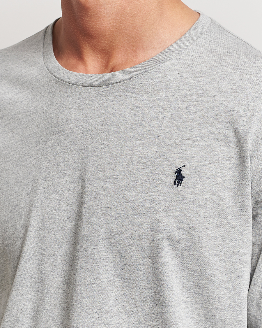 Polo Ralph Lauren Liquid Cotton Long Sleeve Crew Neck Tee Andover Heather