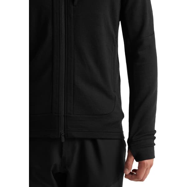 Veste polaire ICEBREAKER QUANTUM III LS ZIP HOODIE BLACK