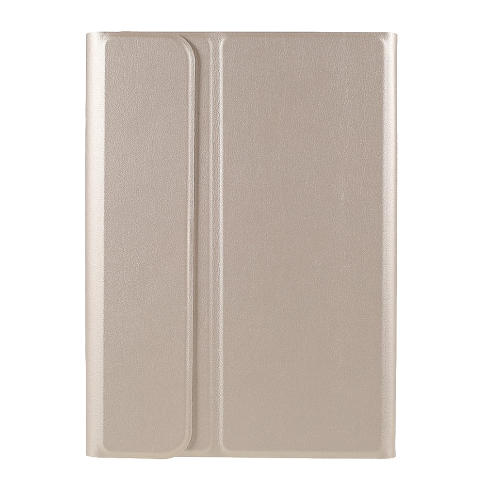 iPad Mini 7 (2024) / Mini 6 (2021) Leder Tasche Magnet Bluetooth Tastatur Abnehmbar (QWERTY) - Gold