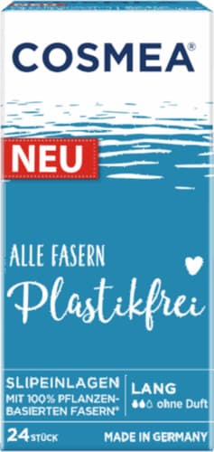 Cosmea Slipeinlagen plastikfrei & vegan , Lang ohne Duft