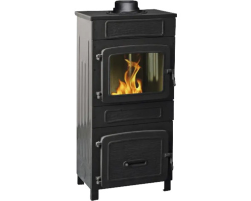 Wamsler WO 109-8F houtkachel, staal en gietijzer, zwart, 8 kW