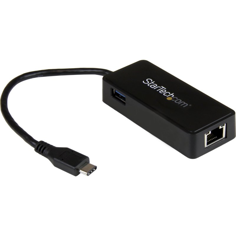 StarTech.com Adaptateur réseau USB-C vers RJ45 Gigabit Ethernet avec port USB supplémentaire - M/F - USB 3.1 Gen 1 (5 Gb/s)