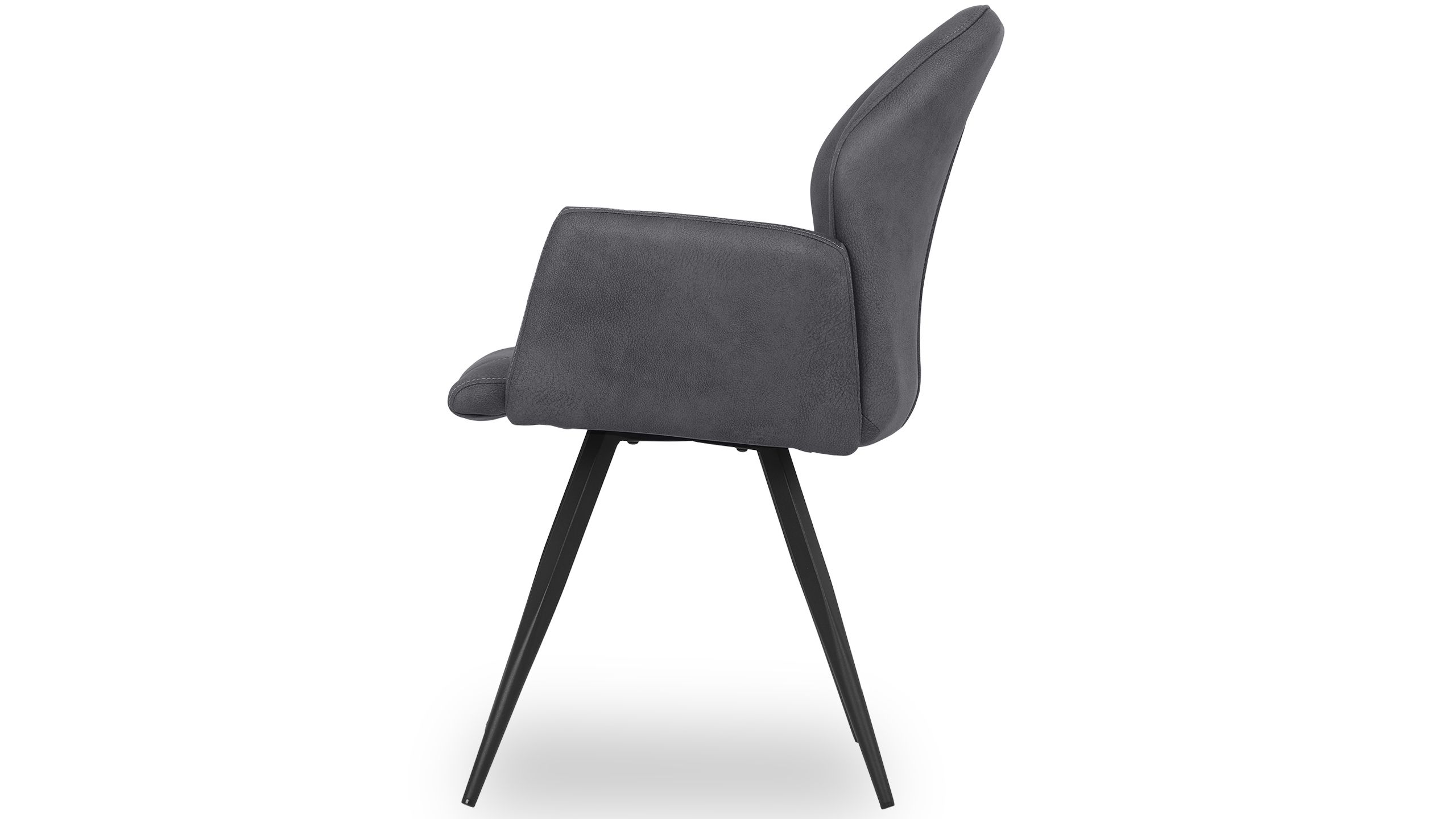 Eetkamerstoel - antraciet Ozark B57 x D61.5 x H89.5 cm