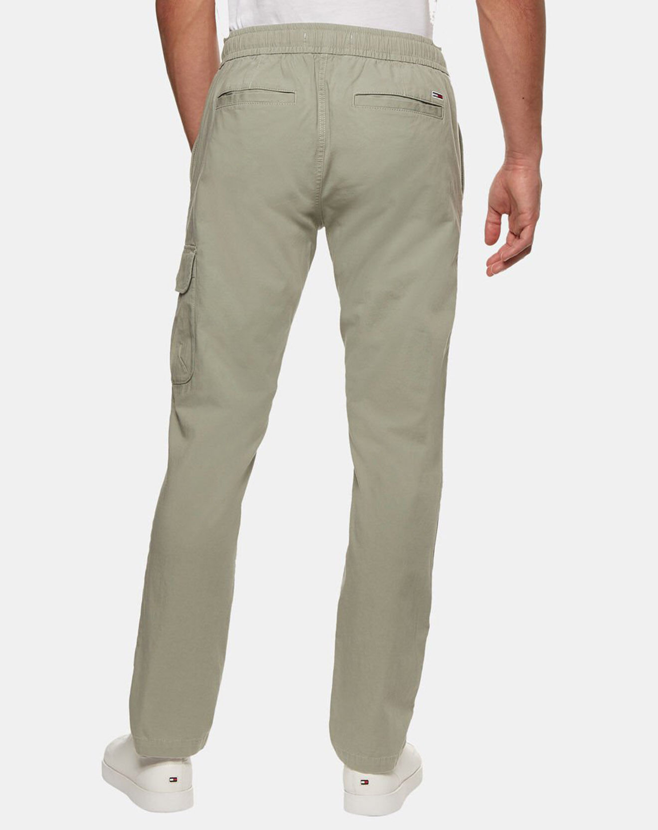 Tommy Jeans Pantalon cargo ajusté Scanton Track vert gris