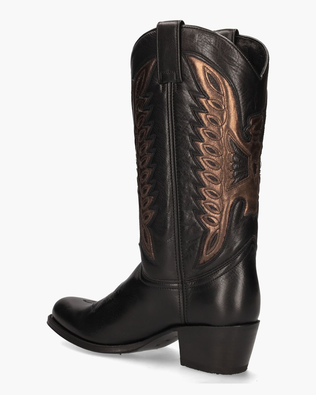 Sendra 8850 Zwart/Brons Damesboots