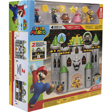 Nintendo Deluxe Bowser slot med 4 figurer
