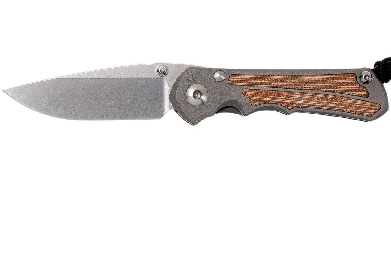 Chris Reeve Small Inkosi Natural Micarta Inlays SIN-1014 zakmes