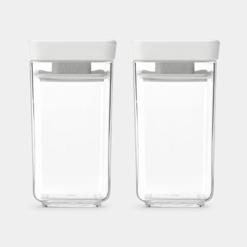 Voorraadbus, Stapelbaar Set van 2 - 0,15 liter - Tasty  - Light Grey