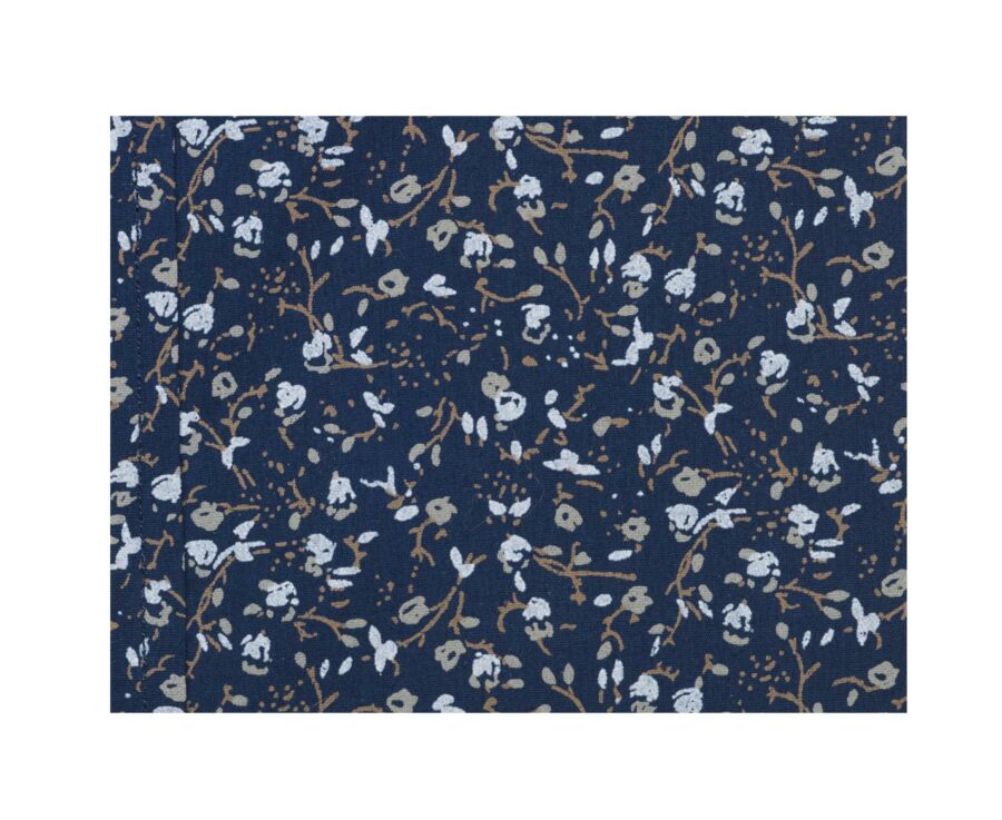 Chemise marine imprimée motif Taupe - MÉDÉRIC