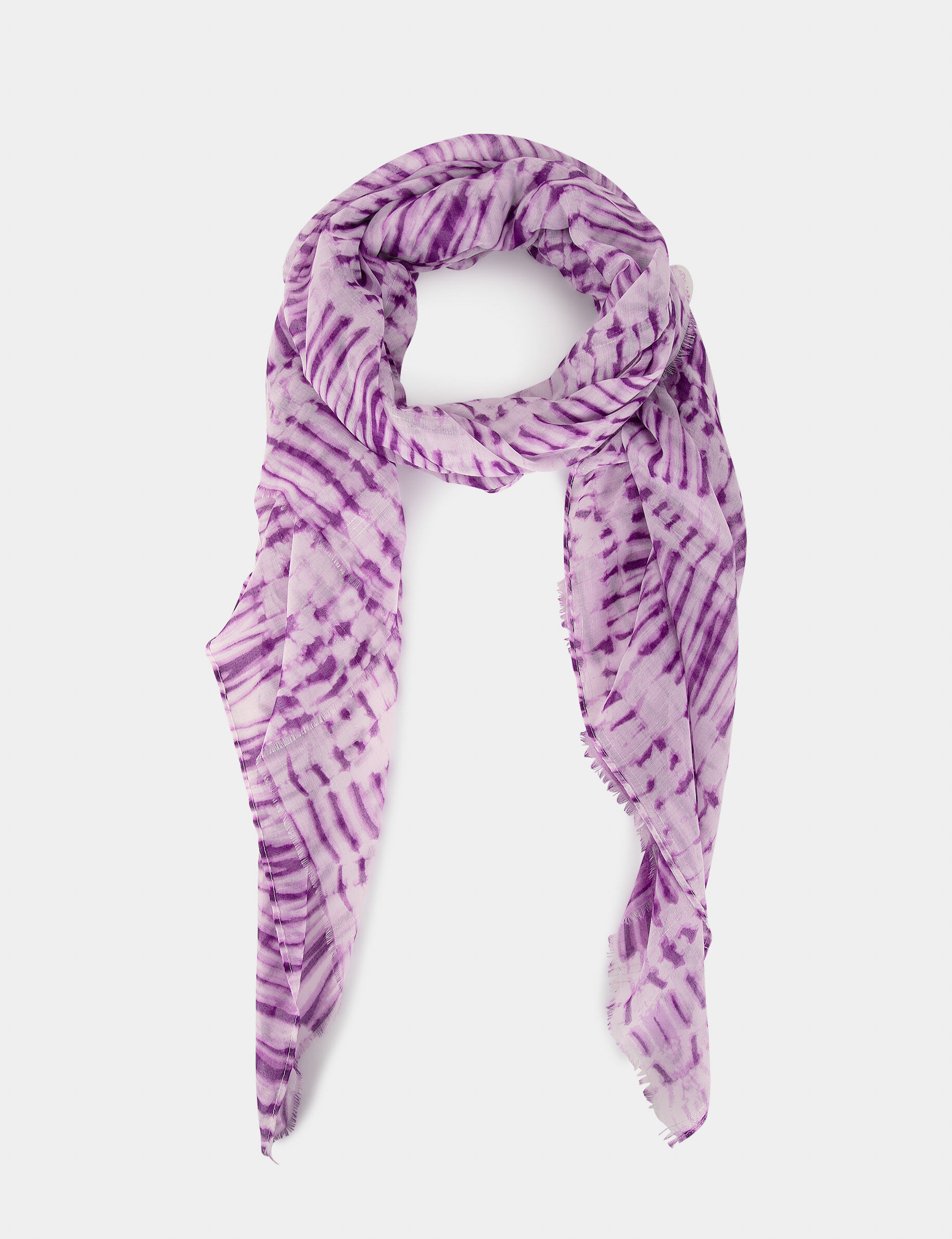 Foulard violet fonce femme - violet_fonce