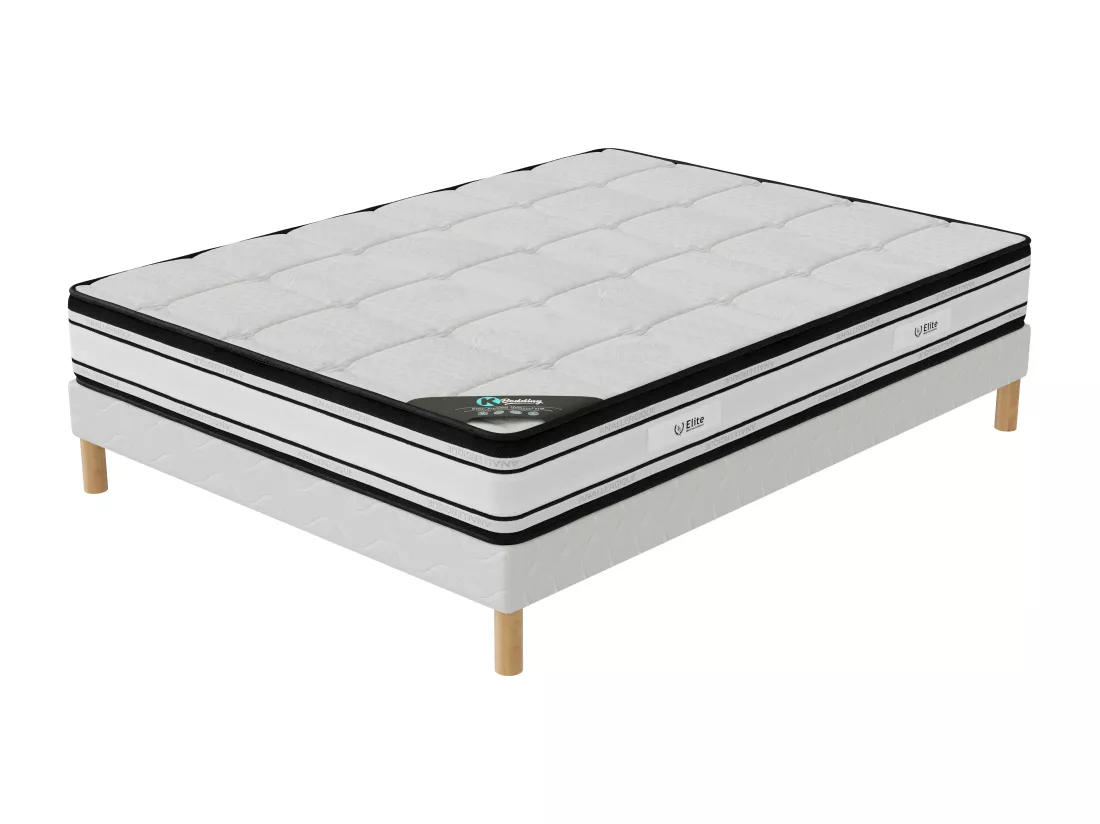 Ensemble matelas Grand confort + sommier 120x190 hauteur 22cm