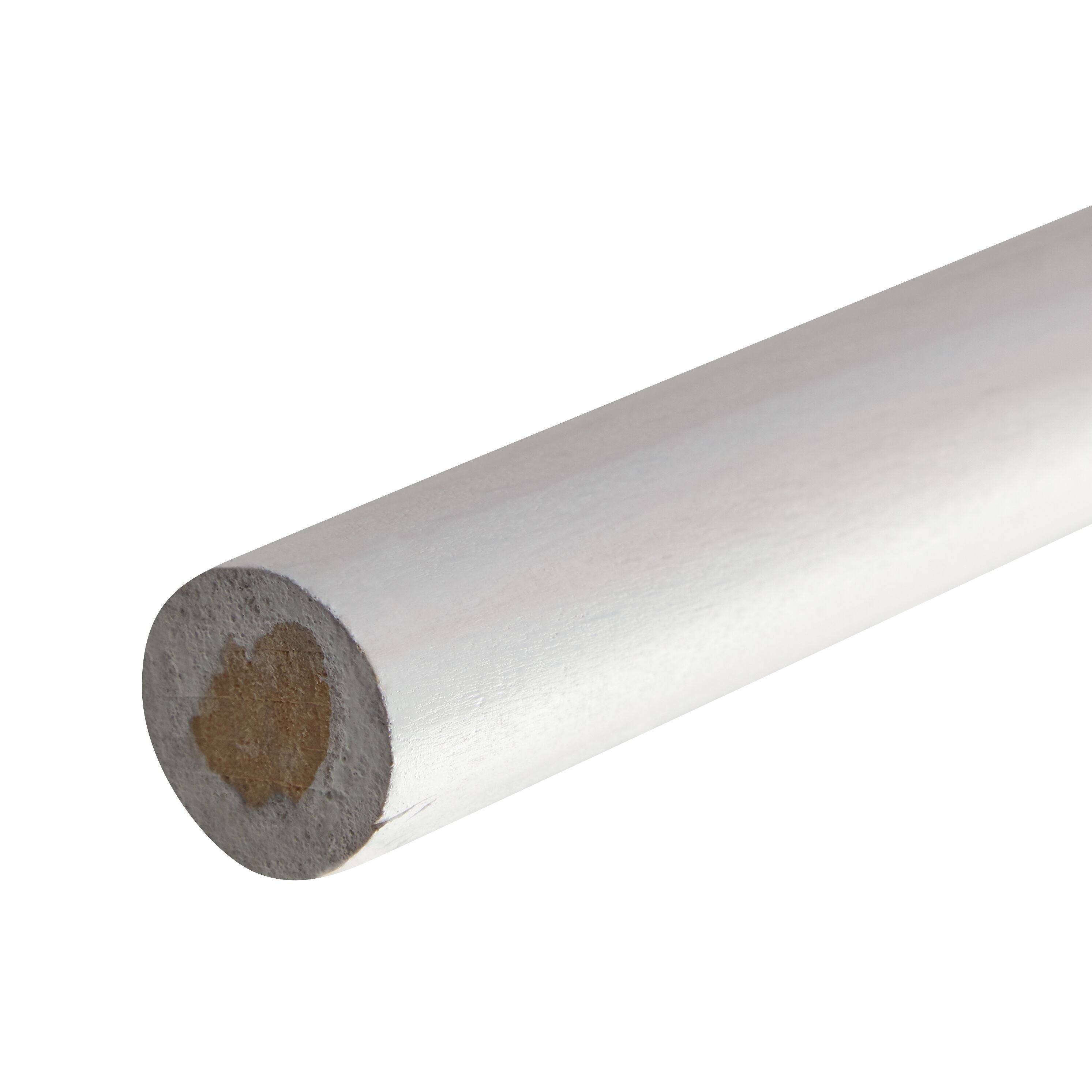 HOLZ Vorhangstange - Weiss / B: 160.0 cm