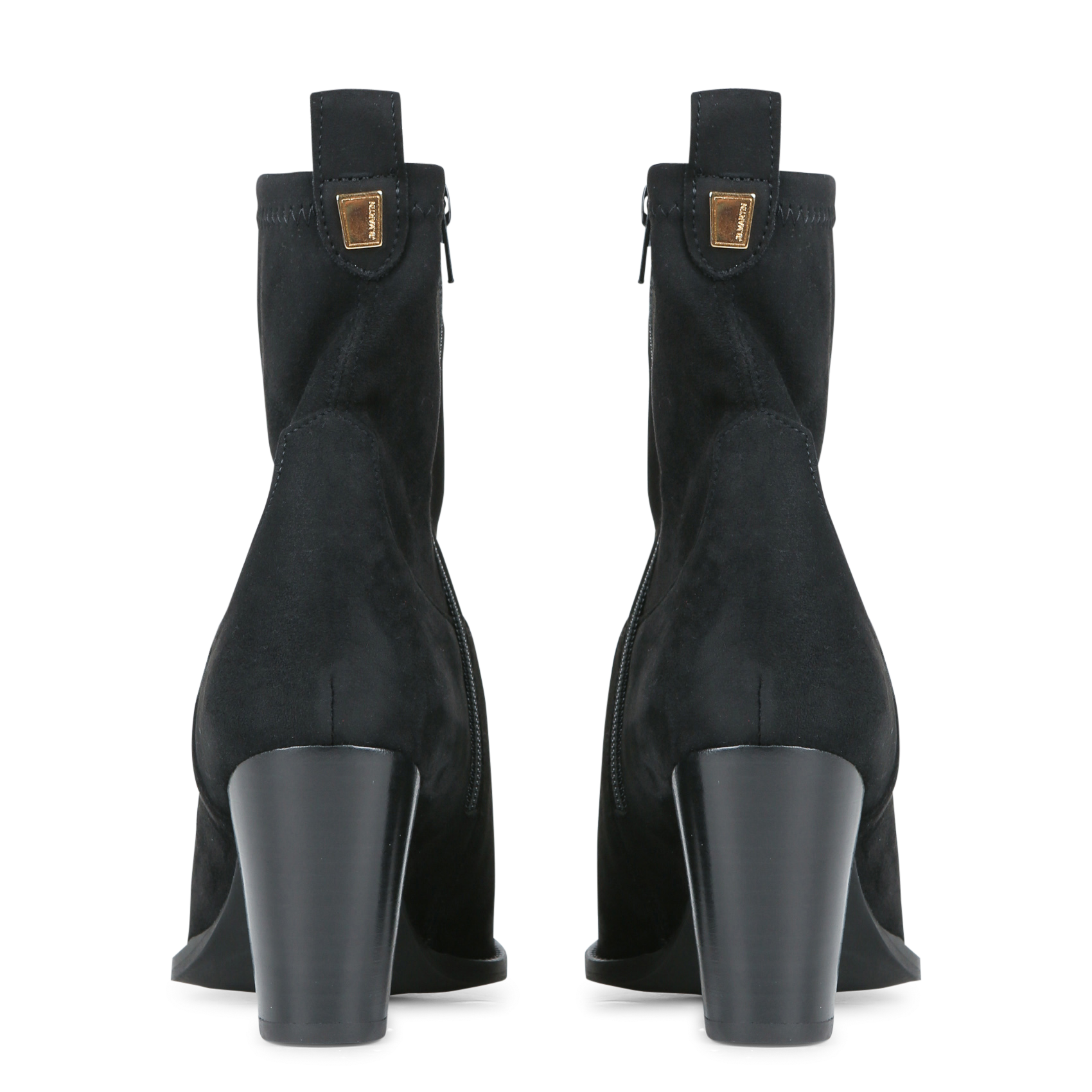 LAILA - Bottines en cuir mélangé | Noir
