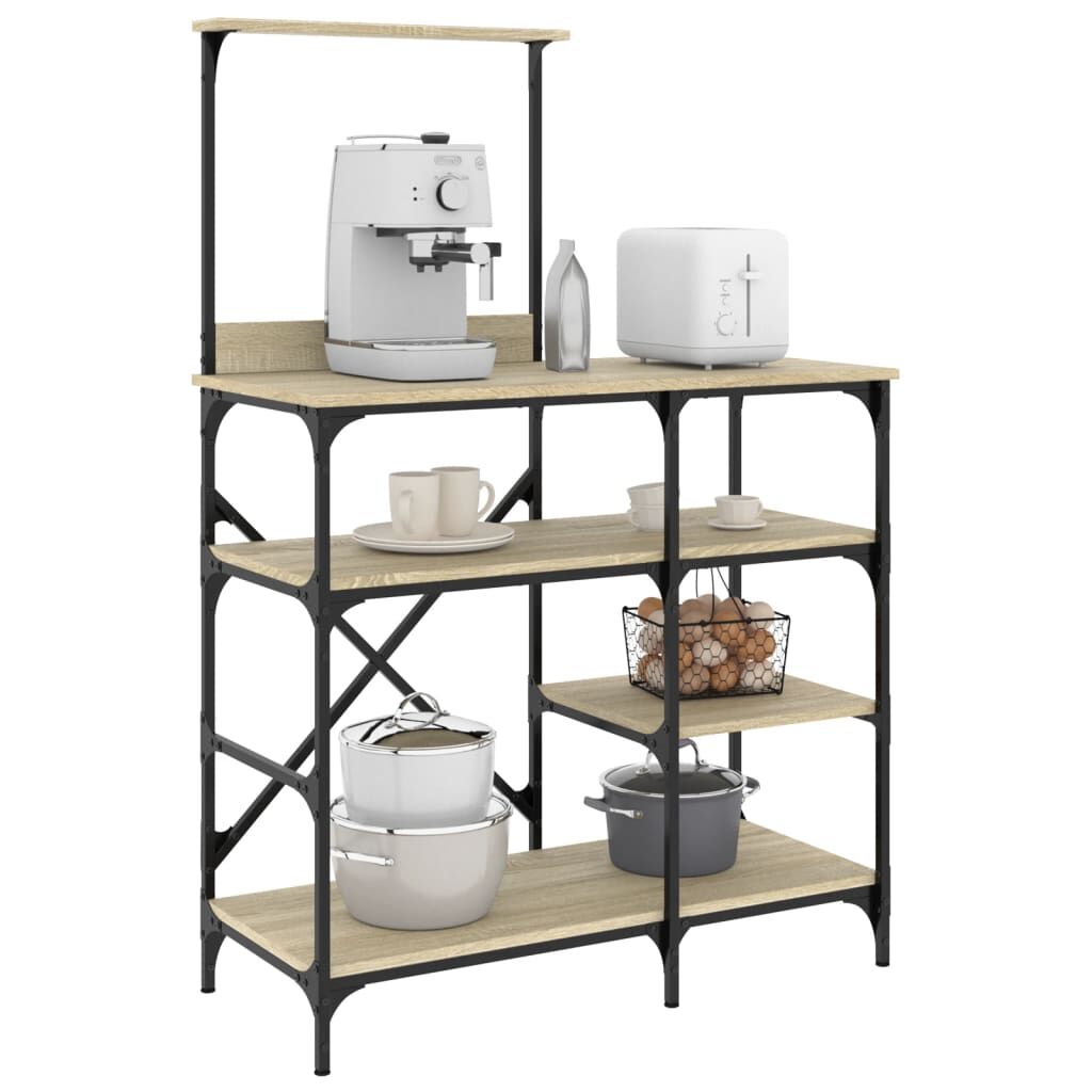 vidaXL Keukenplank, Sonoma Eiken, 90x40x132 cm