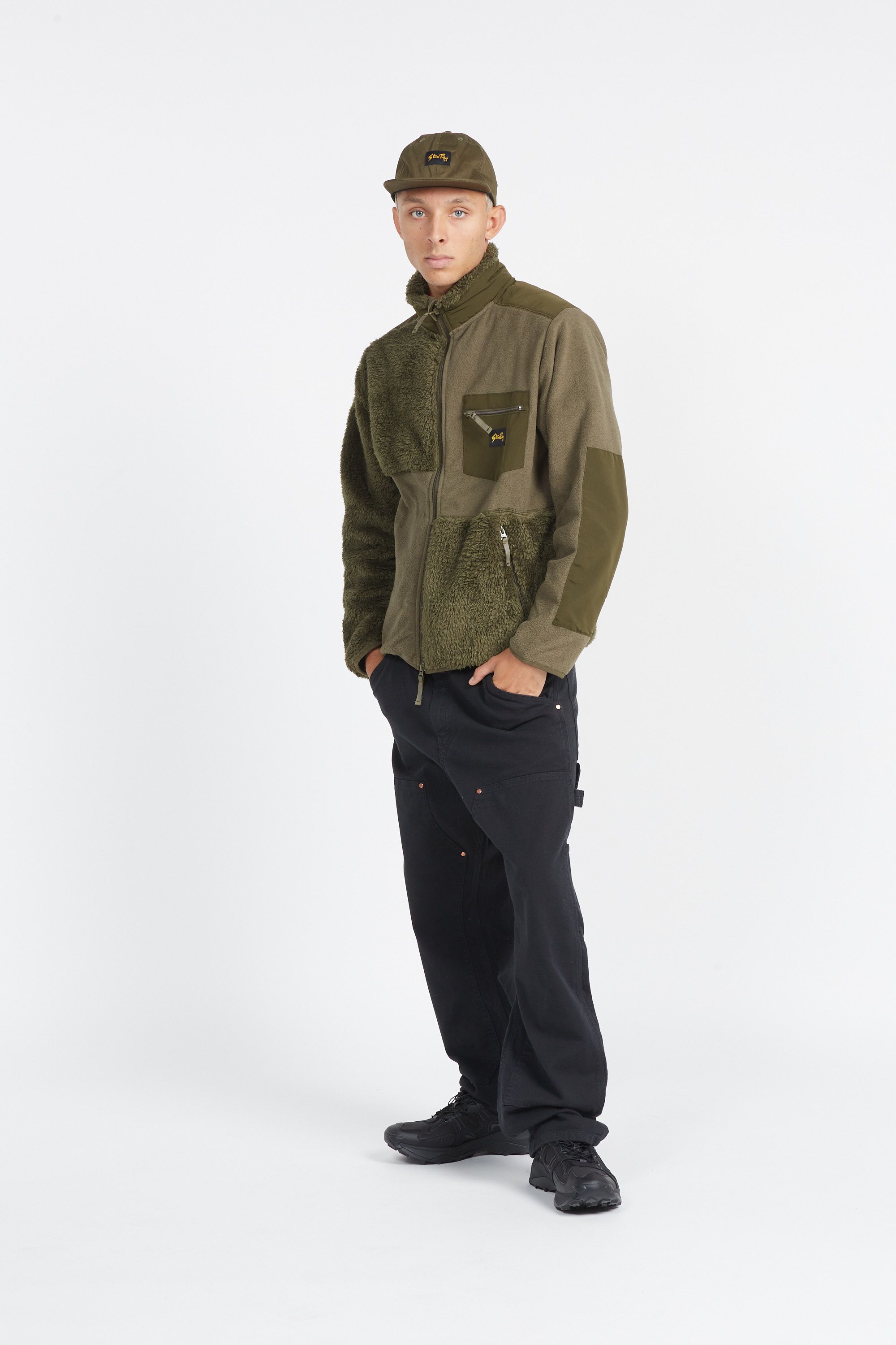 STAN RAY Polaire BLOU AW2312415 PTCHWRK FLEE  OL Vert