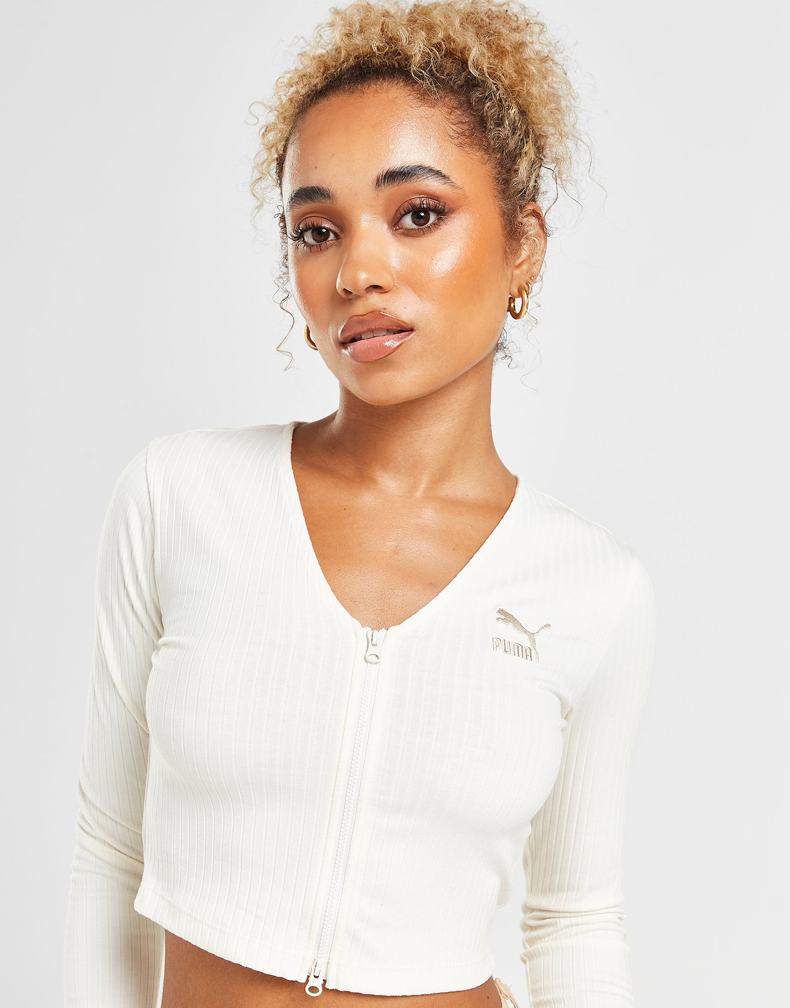 Puma Crop Top Manches Longues Femme