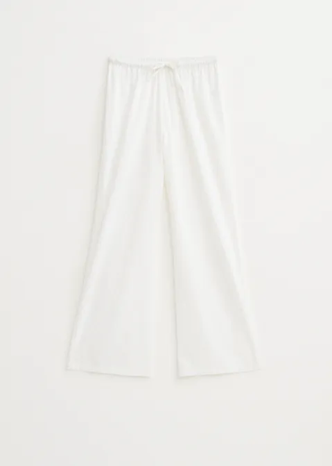 Broek met broderie wit (WIT)