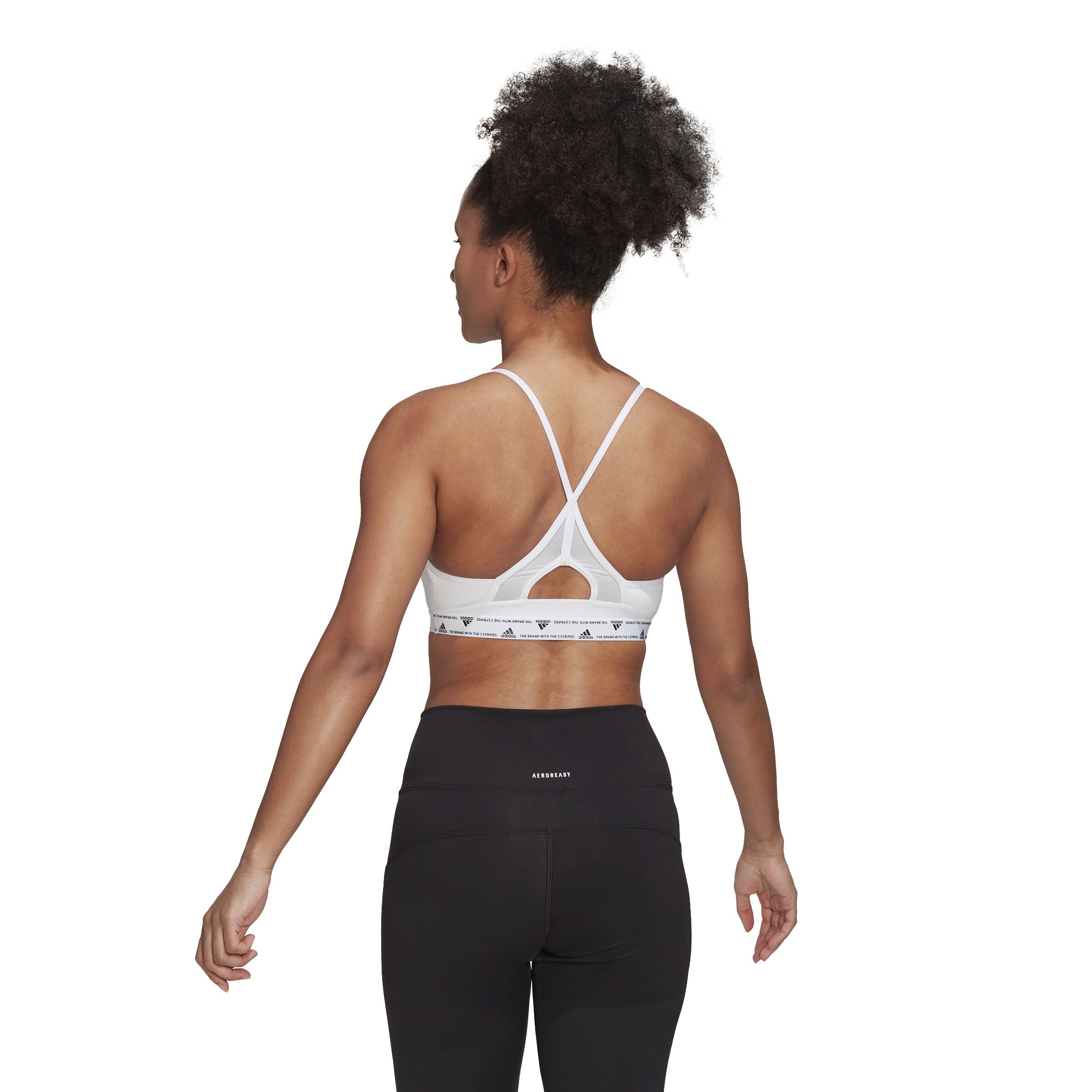 adidas Aeroreact Low-Support Padded Soutien-gorge Sport Femmes - Blanc