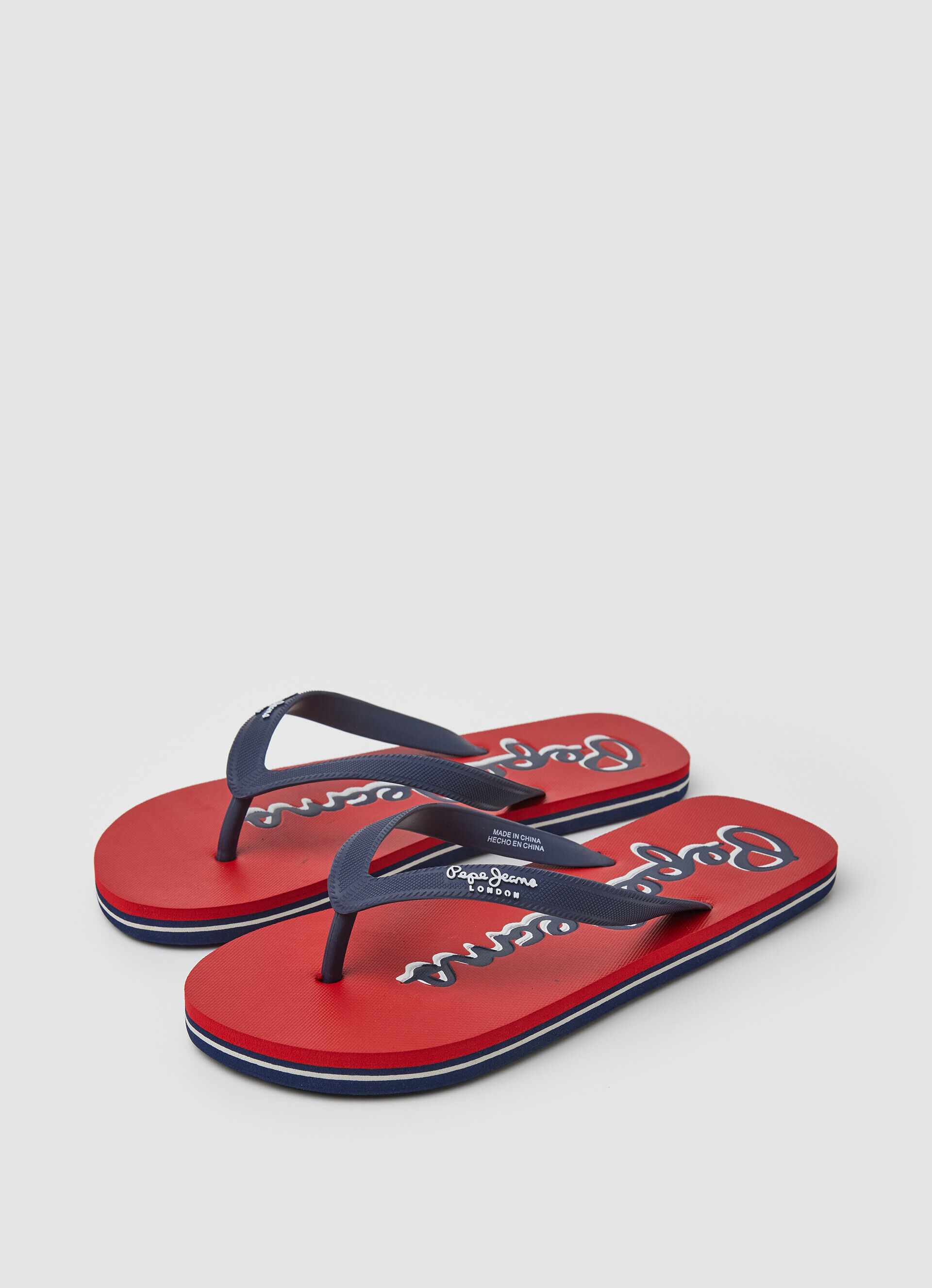 Chinelo com o logotipo da Bay Beach - vermelho